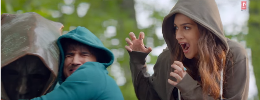 Sushant and Kriti Sanon Having fun in Darasal Song sung by Atif Aslam